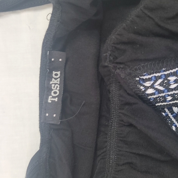 Toska long black summer open back maxi dress sz Small - Picture 11 of 11